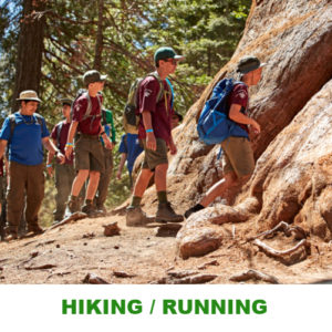 Hiking, Running, orienteering